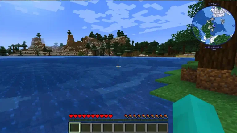 El minimapa de journeymap puede ser utilizado para encontrar ciertas ubicaciones.