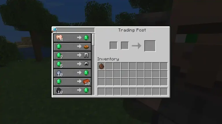 El inventario de Trading Post es muy intuitivo y parecido al predeterminado.